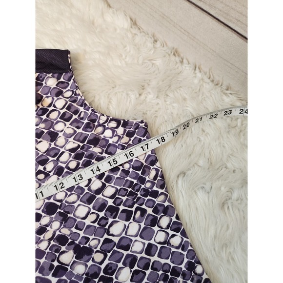 Tail Women's Purple Snakeskin Print Stretch V-Neck Sleevless Golf Polo Small - Picture 5 of 6